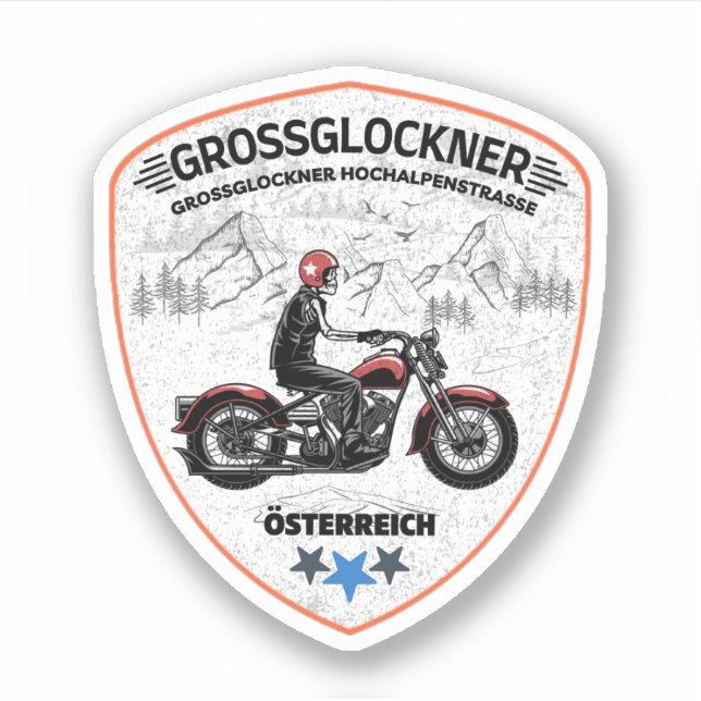 Sticker Route alpine élevée du Grossglockner Alpes autrich (Devant)