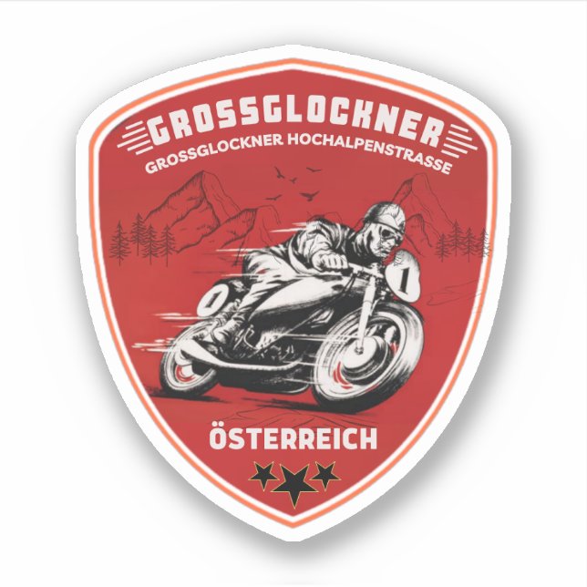 Sticker Route alpine élevée du Grossglockner alpes autrich (Devant)