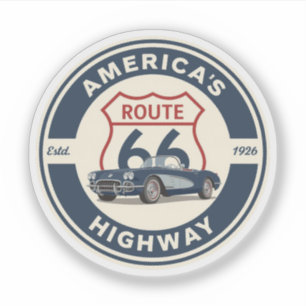 Sticker Route américaine 66 Route touristique Cadeaux de v