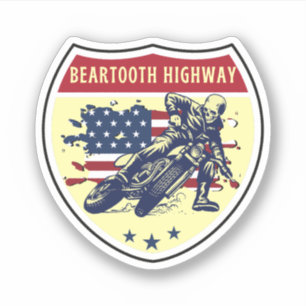 Sticker Route Beartooth Highwayus 212 Montana-Wyoming