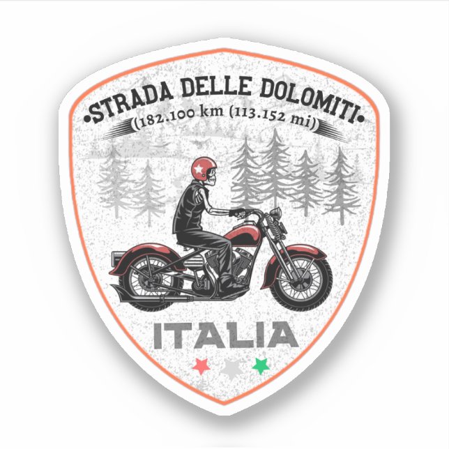 Sticker Route nationale 48 des Dolomites (Devant)