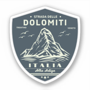 Sticker Route nationale 48 des Dolomites