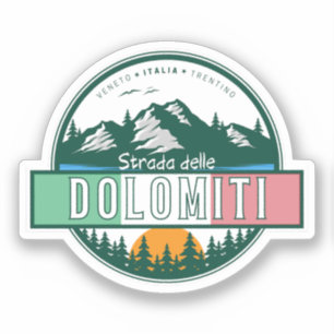 Sticker Route nationale 48 des Dolomites