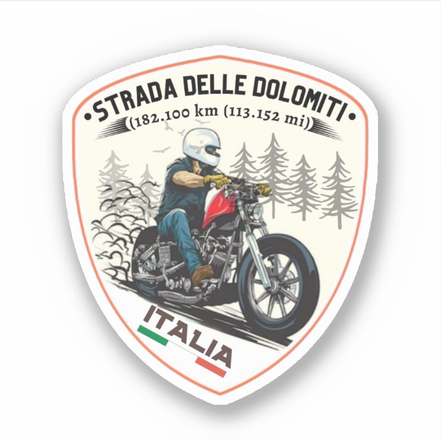 Sticker Route nationale 48 des Dolomites 1 (Devant)