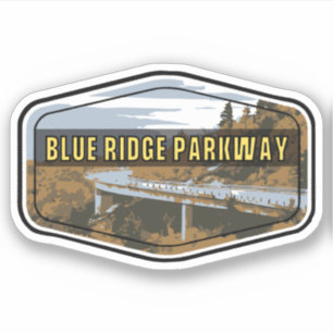 Sticker Route panoramique Blue Ridge Parkway Virginie Nord