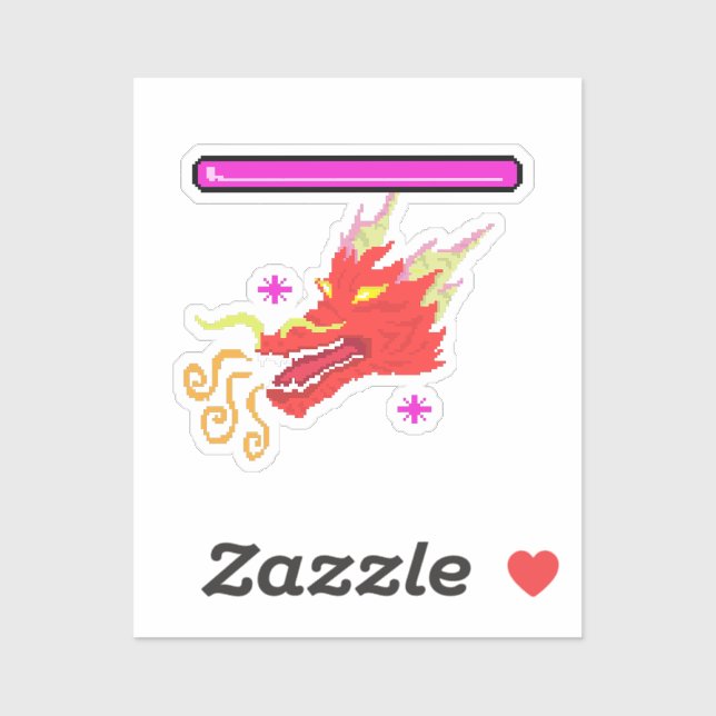 Sticker RPG Dragon (Feuille)