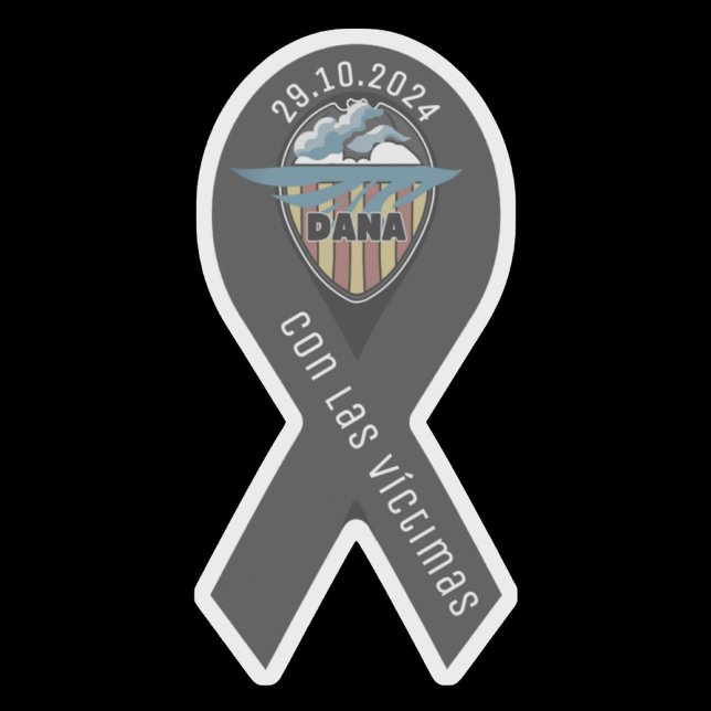 Sticker Ruban de deuil valencia dana ribbon  (Créateur téléchargé)