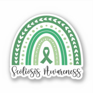 Sticker Ruban Sensibilisation à la Scoliose, Sensibilisati