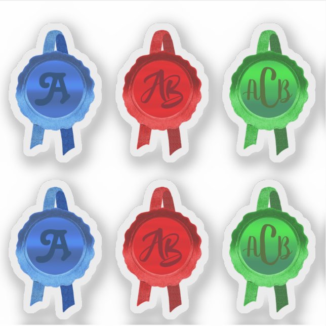 Sticker Rubans Faux Award/Certificat Seal (Initiales BRG) (Devant)