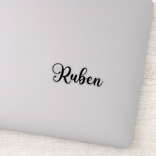 Sticker Ruben Name - Calligraphie manuscrite (Détail)