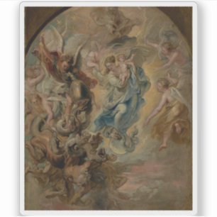 Sticker Rubens - La Vierge comme la femme de l'Apocalypse