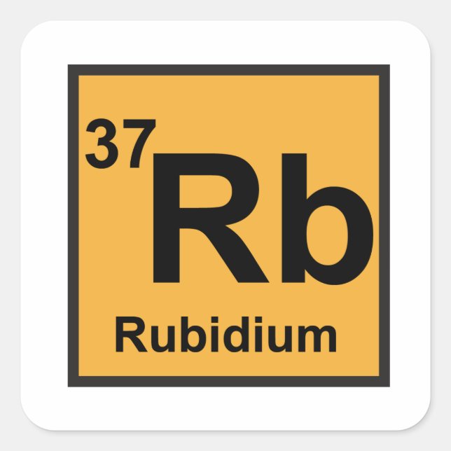 Sticker Rubidium (Devant)