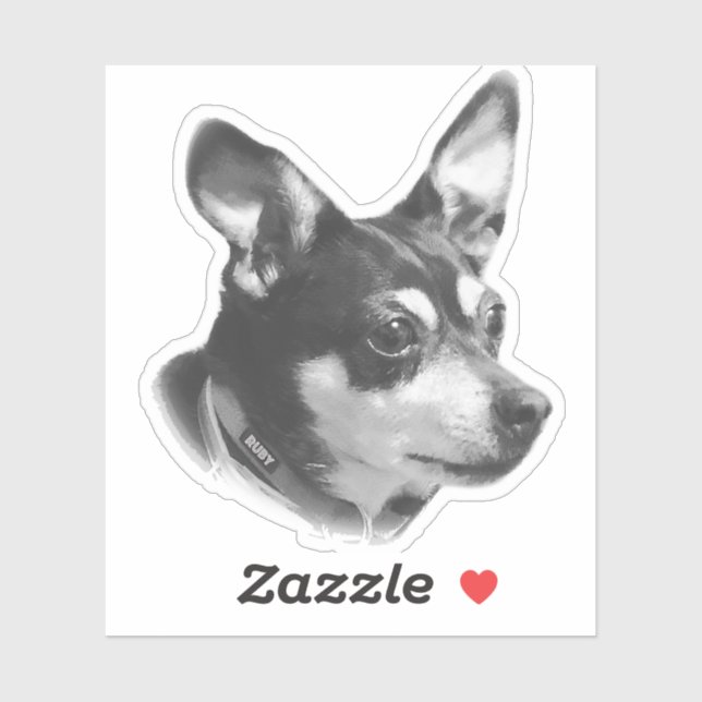 Sticker Ruby transparent ! ! (Feuille)