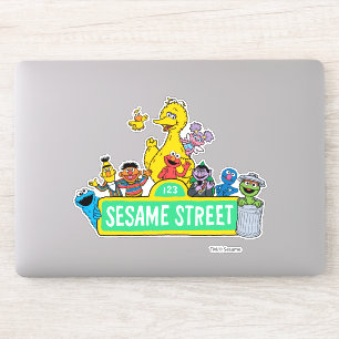 Sticker Rue Sésame Couleur complète avec Pals