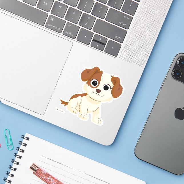 Sticker Rue Sésame | Elmo's Puppy Tango (Ordinateur portable avec iPhone)
