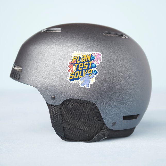 Sticker Rue Sésame | Méca Builders Plan Test Solve (Côté casque)