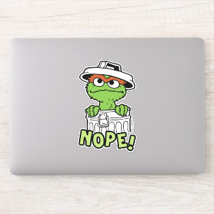 Sticker Rue Sésame Oscar le Grouch Nope!