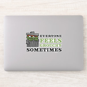 Sticker Rue Sésame Oscar le Grouch se sent Grouch
