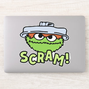 Sticker Rue Sésame Oscar the Grouch Scram!