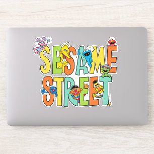 Sticker Rue Sésame Sesame Street Type Pals