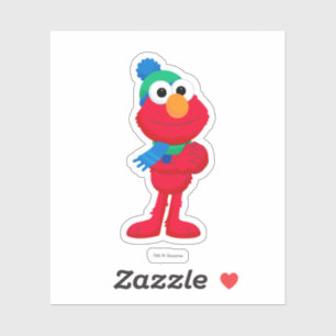 Sticker Rue Sésame Winter Elmo