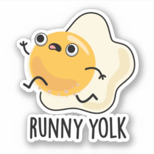 Sticker Runny Yolk Funny Food Egg Pun