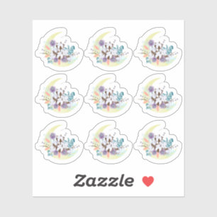 Sticker Russe Pays Sud Coton Floral Moon Planner