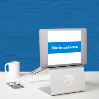 Sticker Russie Démocratique Russe - Bleu Blanc Drapeau