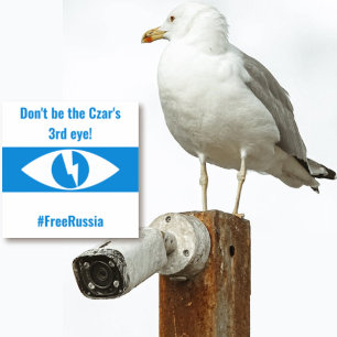 Sticker Russie Libérez l'anglais démocratique - Troisième 