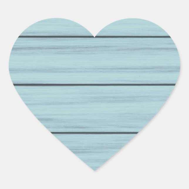 Sticker Rustic Blue Wood Étiquette (Devant)