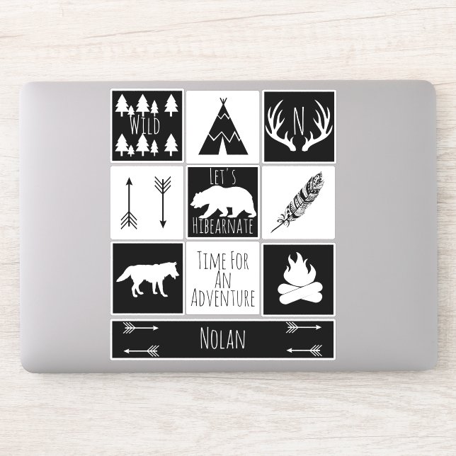 Sticker Rustic Woodland Adventure (Ordinateur)