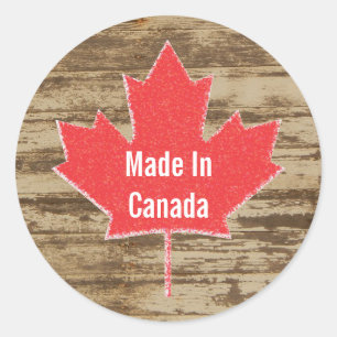 Sticker Rustique Fabriqué Au Canada