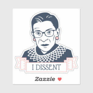 Sticker Ruth Bader Ginsburg "Je conteste"