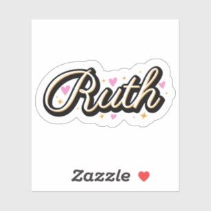 Sticker Ruth nom joli design