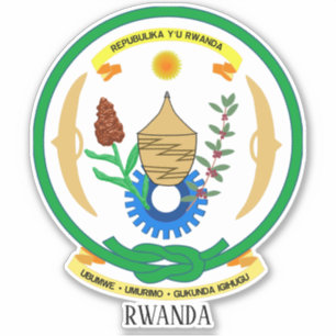 Sticker Rwanda National Armoiries Patriotique