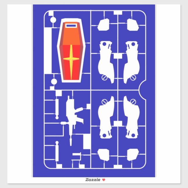 Sticker rx-78 gundam gunpla plamo modèle runner kit ray (Feuille)