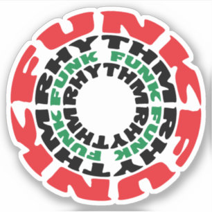 Sticker Rythme funk Funk Rhythme funk