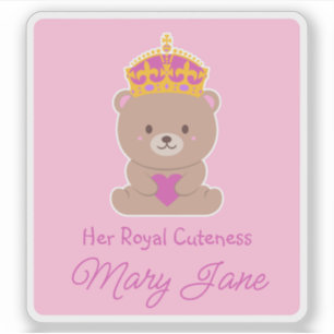 Sticker Sa gentillesse royale Drôle mignon bébé personna