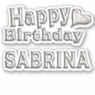 Sticker Sabrina Happy Birthday