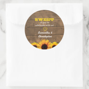 Sticker Sac-Bac Rustique et Fleurs de soleil en bo