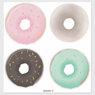 Sticker Sac d'autocollants Donuts