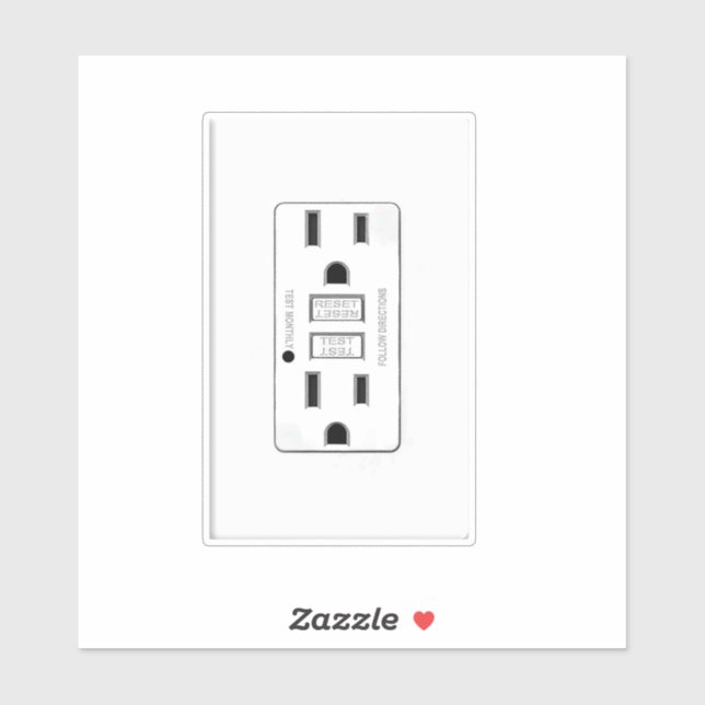 Sticker Sac de plaque de prise d'alimentation défectueuse (Feuille)