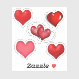 Sticker Sacs à dos Coeurs Saint-Valentin