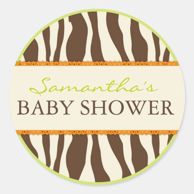 Sticker Safari Boy Green ZEB (Devant)