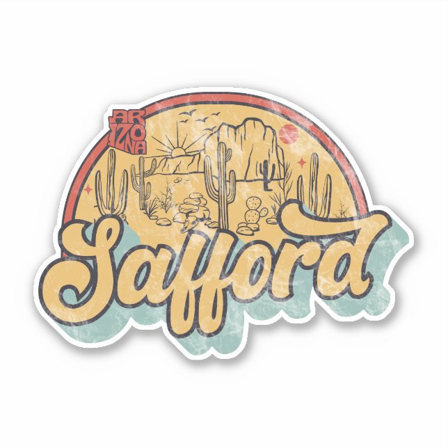 Sticker Safford, Arizona  (Devant)