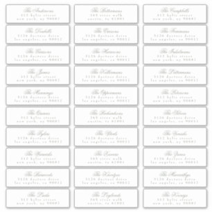 Sticker Sage Green Classic Calligraphie Adresse Invité