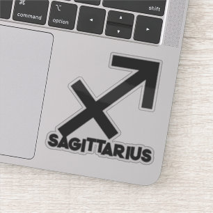 Sticker Sagittaire Signe du zodiaque Gras Horoscope Texte 