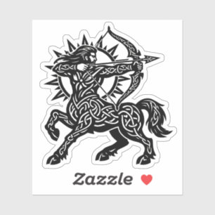 Sticker Sagittarius Centaure Archer — Encre Mythique du Zo