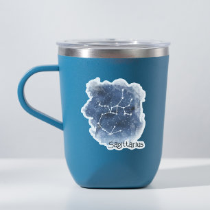 Sticker Sagittarius Starry Night Constellation Coupe perso