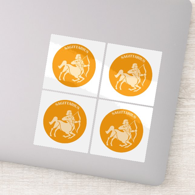 Sticker Sagittarius, Zodiac Sign, Horoscope, Astrology (Détail)